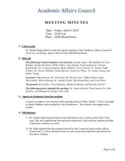 meeting minutes - South Arkansas Community College