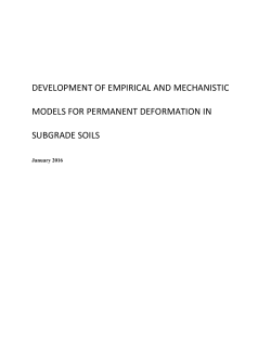 development of empirical and mechanistic models for permanent