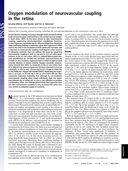 Oxygen modulation of neurovascular coupling in the retina