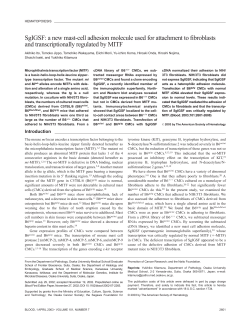 SgIGSF: a new mast-cell adhesion molecule used