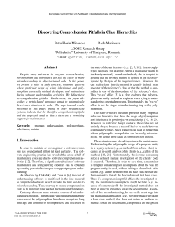 Discovering Comprehension Pitfalls in Class Hierarchies