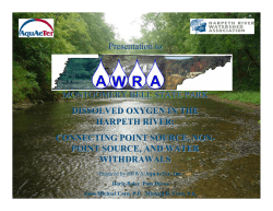 Dissolved Oxygen in the Harpeth River
