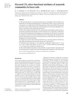 Elevated CO2 alters functional attributes of nematode communities