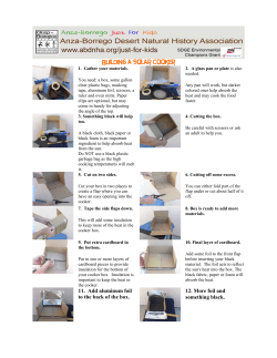 Building a solar cooker