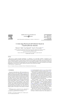 A wide-range fluorescent pH-indicator based on 3