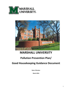 Pollution Prevention Plan/Good Housekeeping