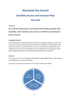 key action areas - Moreland City Council