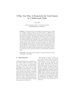 I Play, You Play: A Framework for Card Games in a