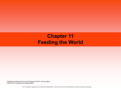 Module 32 Modern Large-Scale Farming Methods After reading this