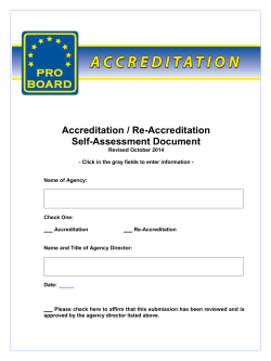 self-assessment document