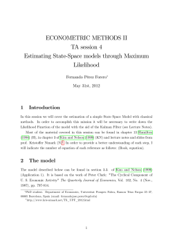 ECONOMETRIC METHODS II TA session 4