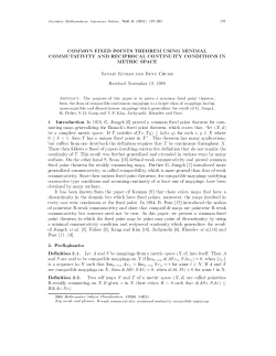 COMMON FI ED POINTS THEOREM USING MINIMAL