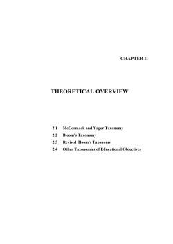 theoretical overview