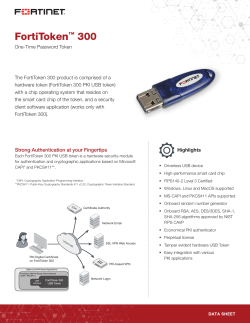 FortiToken 300 Data Sheet