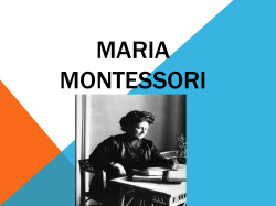 Maria Montessori