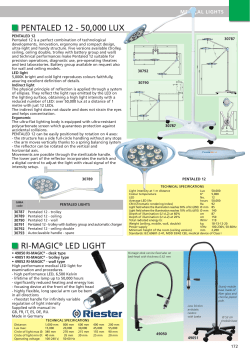 pentaled 12 - 50000 lux ri-magic&reg; led light