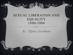 Sexual liberation and equality 1990-1994 - 20th-century