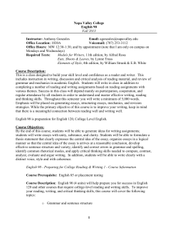 English 90 - syllabus - NVC