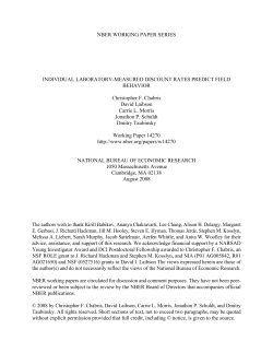 Individual Laboratory-Measured Discount Rates Predict Field Behavior