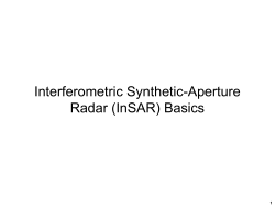 Interferometric Synthetic-Aperture Radar (InSAR) Basics