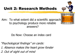 Introduction to Psychology - Sewanhaka Central High School District