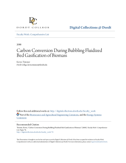 Carbon Conversion During Bubbling Fluidized Bed Gasification of