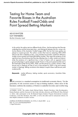 Testing for Home Team and Favorite Biases in the