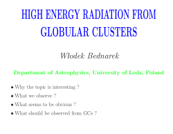 HIGH ENERGY RADIATION FROM GLOBULAR CLUSTERS