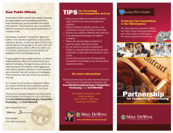 Partnership for Competitive Purchasing Brochure