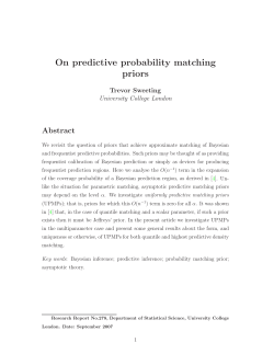 On predictive probability matching priors