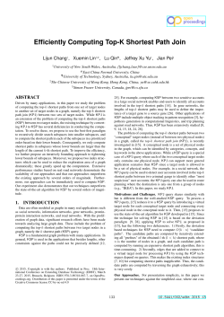 Efficiently Computing Top-K Shortest Path Join