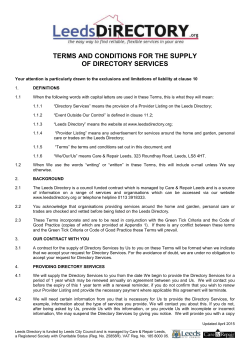 Terms and Conditions