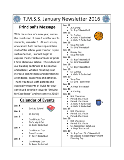 T.M.S.S. January Newsletter 2016 T Jan. 11