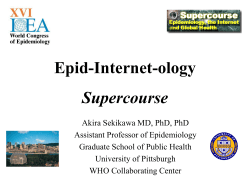 Growth of the Supercourse lecture