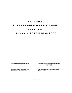 National Sustainable Development Strategy