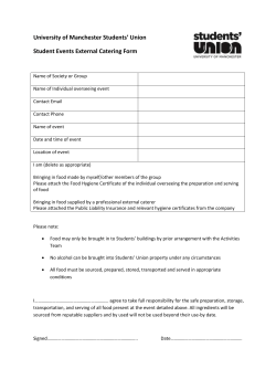 Food preperation form