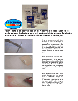 IMPORTANT GEL COAT BULLITEN