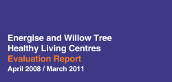 Energise and Willow Tree Healthy Living Centres