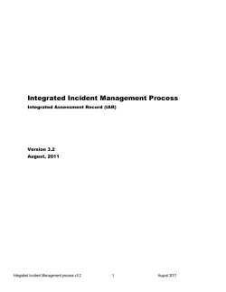 Integrated Incident Management Process