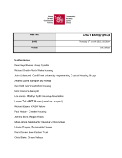 CHC`s Energy group - Community Housing Cymru