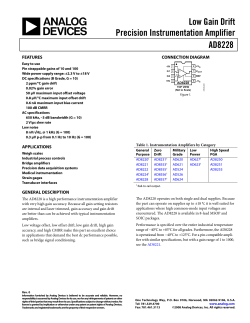 AD8228 Low Gain Drift Precision Instrumentation