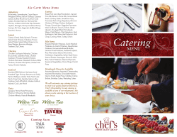 Catering - Willow Tree Restaurant Saginaw, West Branch Michigan