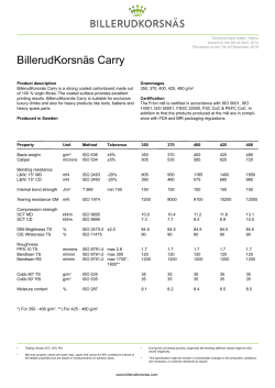 BillerudKorsn&auml;s Carry