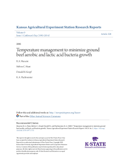 Temperature management to minimize ground beef aerobic and