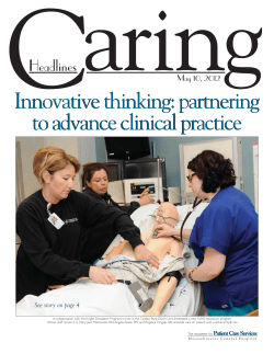 Caring Headlines - Innovative thinking: partnering to advance