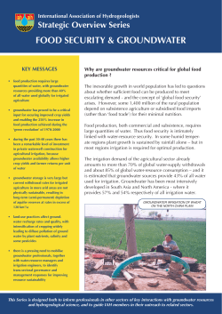 Food Security and Water - The International Association of