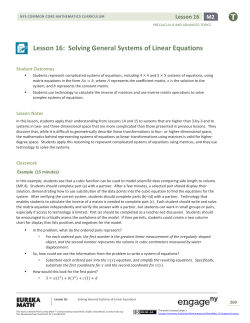 Solving General Systems of Linear Equations