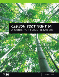 Carbon Footprint 101 - Food Marketing Institute