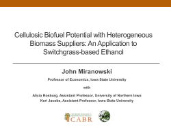 Cellulosic Biofuel Potential under Land Constraints: Feedstock