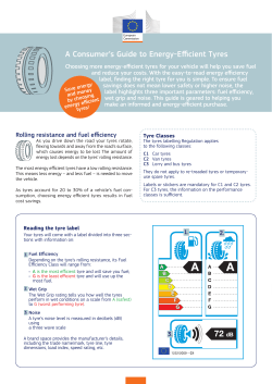 A Consumer`s Guide to Energy-Efficient Tyres